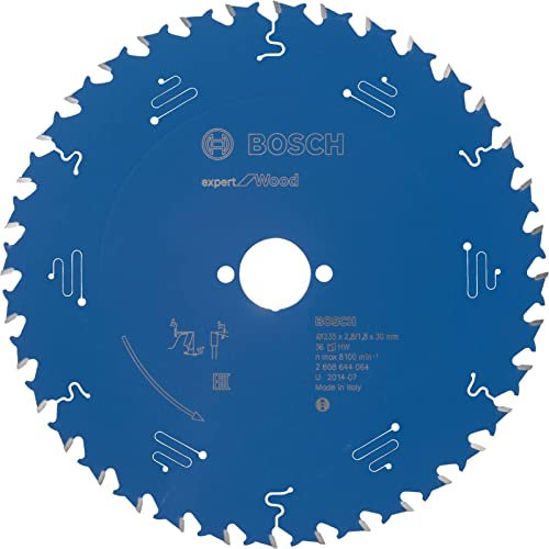 Bosch Professional 1x Kreissägeblatt Expert for Wood (Holz, Sägeblatt Ø 235 x 30 x 2,8 mm, 36 Zähne, Zubehör Kreissäge)