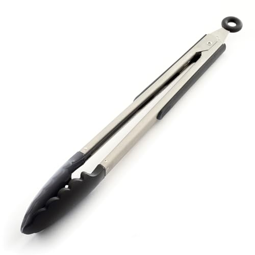 Norpro 12-Inch Grip-EZ Tongs, 12 Inch, Silver