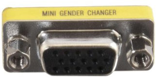 C2G HD15 VGA F/F Mini Gender Changer VGA (D-Sub) Argento
