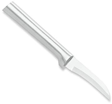 Rada Cutlery Granny Paring Knife (R100), 2.38 Stainless Steel Serrated Blade, Silver Handle