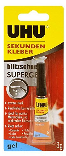 UHU Sekundenkleber blitzschnell SUPERGEL 3g Tube