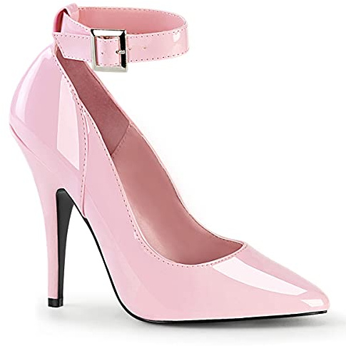 Pleaser SEDUCE-431, dampumps, Babyrosa lack, 45 EU