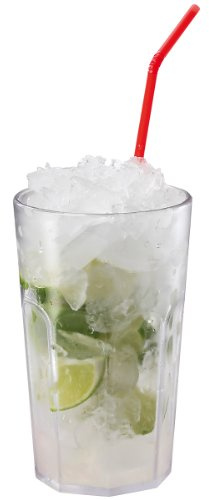 Elastofit® 6-pack dryckesmugg Caipi dryckesglas partybägare flerhandsfree mugg av robust plast med 0,25 och 0,3 liter markeringar