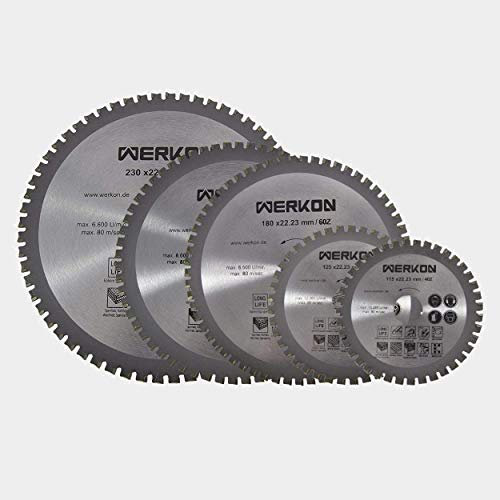 WERKON Profi Multisägeblatt 210 x 30 mm 60Z Universalsägeblatt Kreissägeblatt für Holz, Metall, Kunststoff, Stein