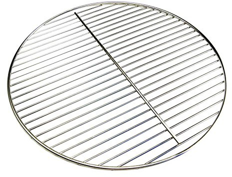 Edelstahl Grillrost Ø 34,5 cm für Weber Kugelgrill Smokey Joe Ø 37 cm | nur 10 mm lichter Stababstand / Grillclub / deutscher Fachhändler
