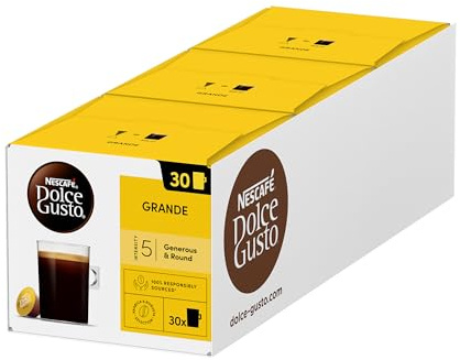 Nescafé Dolce Gusto Grande - Café - 90 Capsules (Pack de 3 boîtes XL x 3)