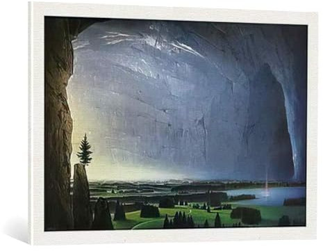 kunst für alle Leinwandbild: Hans-Werner SAHM Ruhepol - hochwertiger Druck, Leinwand auf Keilrahmen, Bild fertig zum Aufhängen, 100x70 cm