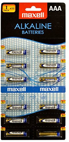 12 batterie pile ministilo tipo AAA Maxell
