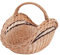 e-wicker24 Alles aus Weide Cesta Portalegna da Interno in Vimini Porta Legna da Interni Fatto a Mano Cesta in Vimini per Legno Cestino per tronchi Ceste per Legna da Interno