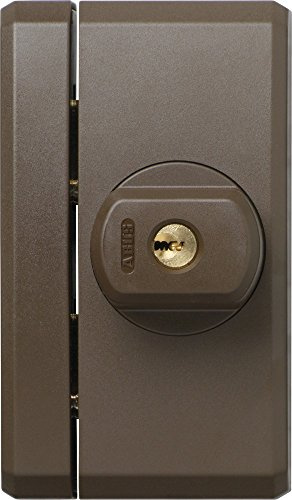ABUS Fenster-Zusatzsicherung FTS96 AL0145 - Fensterschloss 2 verkrallenden Stahlriegeln, gleichschließend - ABUS-Sicherheitslevel 10 - 31746 - braun