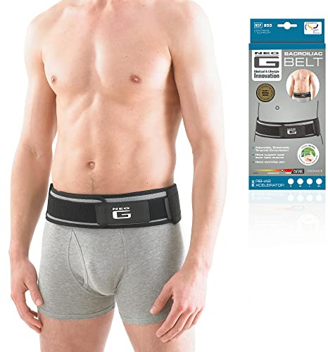 Neo G Sacroiliac Belt for Women and Men – Lower Back Support Pelvic Support Belt for Sacroiliac & Lower Back Pain Relief – SI Joint Belt – Breathable, Adjustable Anti-Slip – Class 1 Medical Device - S
