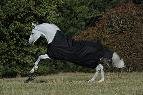 Bucas Irish Turnout Light 50g High Neck 1200D - Black/Gold, Größe:115