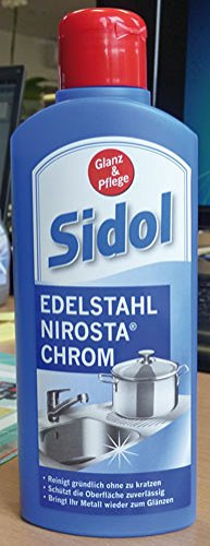 Sidol Glanz und Pflege für Edelstahl, Nirosta und Chrom - 250 ml