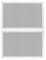 vidaXL 2X Seitenwand Partyzelt Seitenwände Pavillon Seitenteil Gartenzelt Wand Zeltwand mit Klettverschlüssen 300x195cm Mesh Weiß und Schwarz