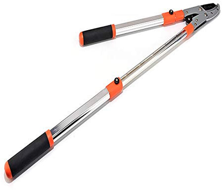 Tagliasiepi Manuale Telescopico 67-105cm,con Rivestimento Antiaderente Lama in Acciaio SK-5,Forbici da Potatura Professionali,Cesoia per Siepi Forbice da Potatura Giardino di Alta qualità