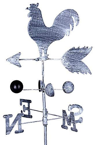 NSGJUYT Girouette Coq Weathervanes Iron Cock Cock Volon Ventilateur Direction Direction Direction Voyant Jardin Yard