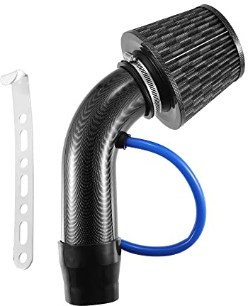 A ABSOPRO Kit De Conducto De Admisión De Aire Frío 3 Pulgadas Negro 7 Pcs | Aluminio, Goma, Flexible, Extensible, Universal, Resiste Altas Y Bajos Temperaturas