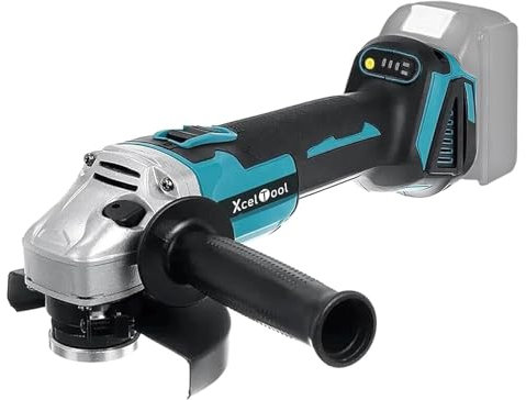 20V Cordless Angle Grinder,9800RPM Brushless Angle Grinder 125mm for Cutting Grinding and Polishing, Not Included Battery, with 2-Position Adjustable Handle,1 Cutting Wheel