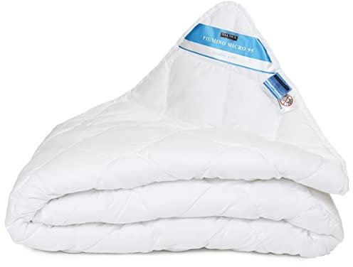 Vico Casa Piumino leggero per Lettino 100x135cm del Trentino, anallergico, Poliestere-Microfibra/piumino LIGHT primavera-estate by Daunex modello Micro 95° Light/Piumone lettino bambini