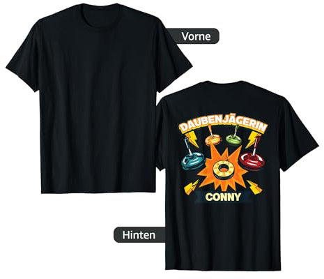 Daubenjägerin Conny Stockschütze Asphaltstock Stocksport T-Shirt