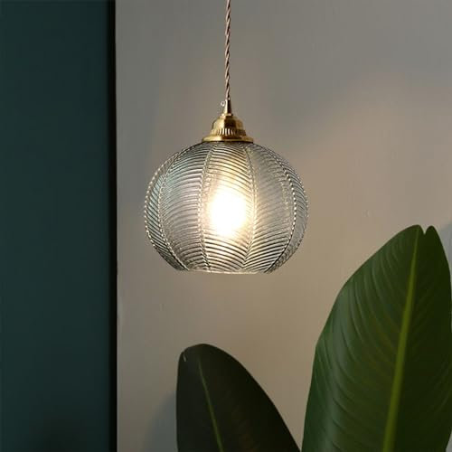 HEYUN Pendellampe Grün HöHenverstellbar Hängelampe Grün Glas Lampenschirm Modern Esstisch Pendelleuchte Glas Hängelampe Grün Lampenschirm Für Esstisch Küche Esszimmer Wohnzimmer (Color : 20cm)