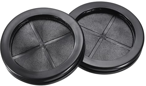 QUARKZMAN Pasacables de Goma Redondo de Doble Cara, Diámetro de 80 mm, Diámetro Interior de 70 mm, para Protección de Cables, 10 Unidades