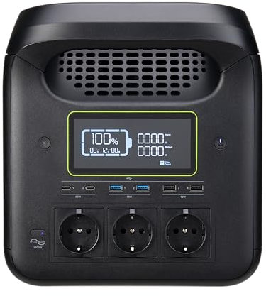 Acer APS321 1800W Tragbare Powerstation LiFeP04 Akku, 1226WH Schnellladung, Solargenerator für Outdoor Camping/Wohnmobile