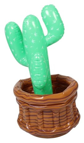 BIUDECO Inflatable Cactus Drinks Cooler Portable Ice Bucket for Parties Beach Outdoor Events Material Easy to Carry Inflatable Beverage Container for Social Gatherings