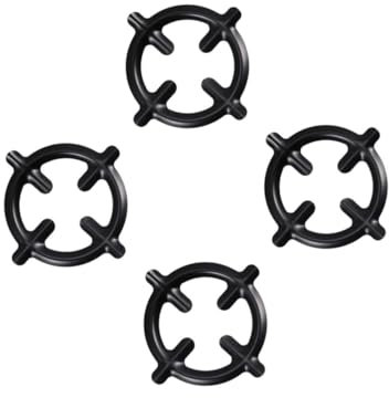 BESPORTBLE 4pcs Cast Iron Trivet for Gas Hob Stove Pots Rack Non-slip Design for Pot and Kitchen Use Supports Gas Stove Cooker Plate