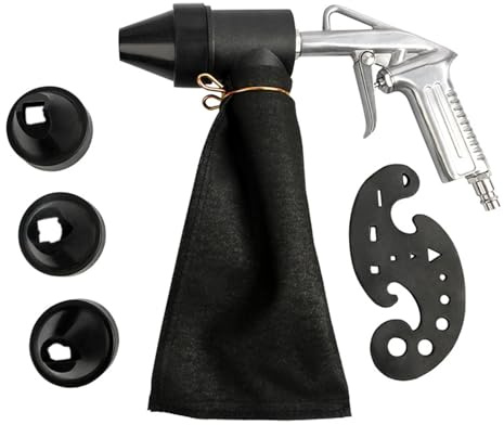 Gavigain Kit de sableuse portative, conception ergonomique, performances à grande vitesse, comprend des buses et des accessoires (Connecteur de style européen)