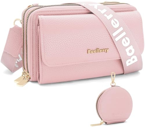 GOUNNU Handytasche zum Umhängetasche Damen Klein Umhängetasche Handy Damen PU Leder Crossbody Schultertasche mit Kartenschlitz Geldbörse 3 Fächern Verstellbar Abnehmbar Schultergurt