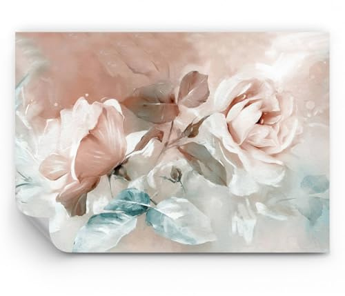 ARTTOR Carta da Parati Vinile in TNT 100x70 cm Botanica Fiori - 5505 - WF2 | Romantico Rose Premium Sand Fotomurale Moderno Decorazione da Parete Murale da Parete Per Soggiorno Camera da Letto ARTTOR