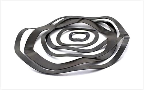 Rondelle ondulée, Rondelle ondulée à ressort, Rondelle ondulée à sept vagues, rondelle ondulée à ressort, joint, rondelles ondulées, rondelles élastiques, acier au carbone noircissant M98/M108/M118(M1