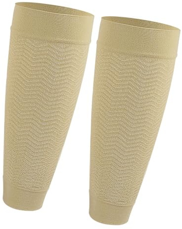 1 Pair Unisex Calf Sleeves Compressions Nylon Fabric Texture Suitable For Sports Recovery Enhancing Circulation Unisex Calf Compressions Sleeves