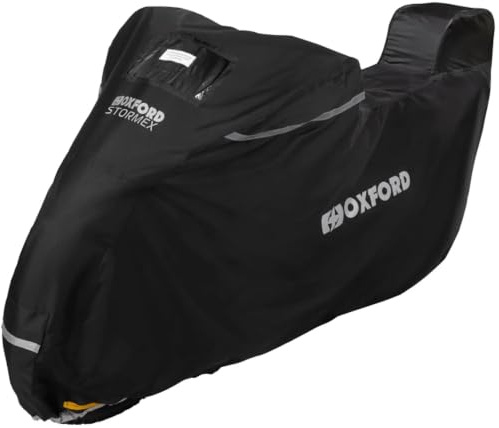 Oxford Stormex Topbox Cover CV334 | Outdoor Waterproof Motorcycle Protection, S, Black