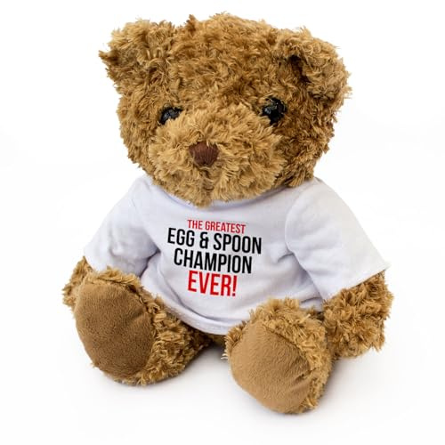 THE GREATEST EGG & SPOON CHAMPION EVER - Teddy Bear Present