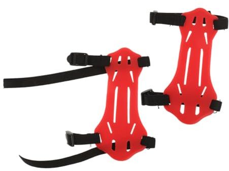 HOLIDYOYO Protezione per Braccio da Tiro 2 Pezzi in Gomma Morbida Regolabile per Bambini, Parabraccio Leggero per attività Outdoor e Allenamento di Tiro