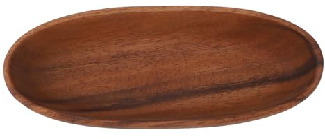Yosoo Health Gear Salladsskål Av trä, Skålformad Båtform med Stor Kapacitet, Idealisk för Mat, Bröd, Frukt, Mellanmål, Efterrätter, Miljövänlig Träservis (Liten storlek 53mm)