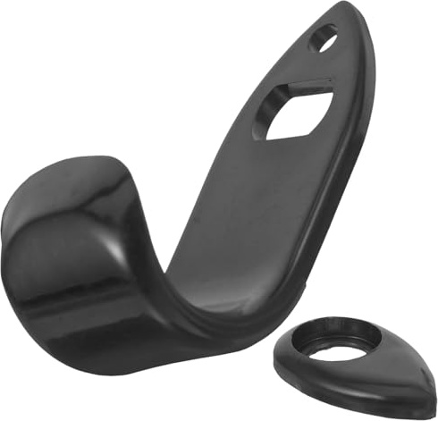 CHICAMPERA Supporto per Pollice Sax Tenore in Plastica Nera, Robusto e Confortevole, Accessorio per Sax, Gancio Stabile per Sessioni Musicali Prolungate