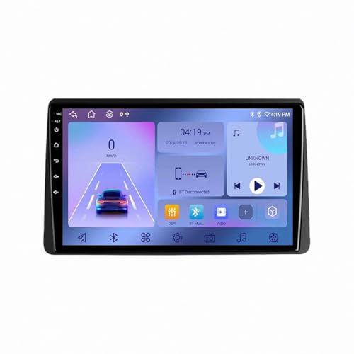 Carplay Display für Renault Duster HM 2 II 2020-2023 Touch Display mit Navi, Bluetooth, GPS, WiFi, Am/Fm/RDS, Airplay, Super Link, GPS Navigation, 4 Kern 4G+64G