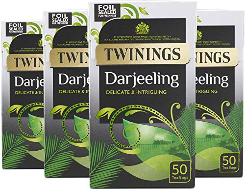Twinings Darjeeling 50 Teabags (Pack of 4,Total 200 Teabags)