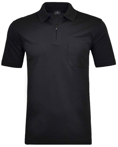 RAGMAN Herren Softknit-Poloshirt mit Zip