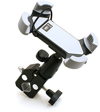 System-S Fahrrad Halter Lenkstangen Halterung für Lenker mit 2 cm - 4 cm Durchmesser für Smartphone Phablet von 11 cm - 16 5 cm, 3.5-5.5 Zoll