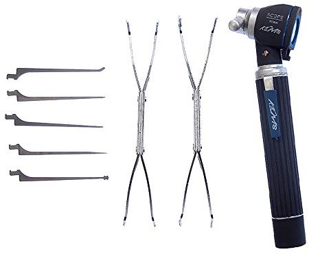 Loboo Idea Multifunktionales Schlosser-Werkzeug mit Mini-Glasfaser-Licht (C, schwarz)