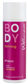 WELLMAXX® shape body beautyfying 24h lotion - Anti-Aging Feuchtigkeitspflege, Körperlotion, mit Koffein, für jeden Hauttyp geeignet, dermatologisch getestet, 200 ml