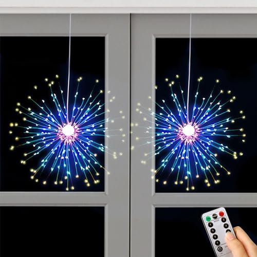 Onlynery Luces esféricas con Pilas - 8 Modos de luz de Cadena a Prueba de Agua con Pilas y Control Remoto | Luces Decorativas para jardín, Patio, Pasarela, Fiesta, Boda, Navidad