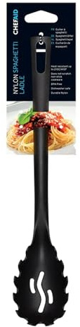 Chef Aid Nylon Spaghetti Spoon (One Size) (Black)