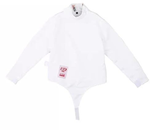 KXJPIZIYB Fechtuniform Übersteigt Das Tägliche Training, Verdickte Anti-Stich-Kleidung, Folien-/Degen-/Säbelfecht-Schutzkleidung, 350N(White Left Hand,46#)