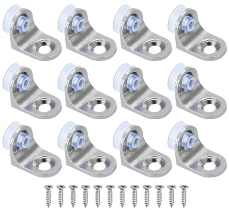PATIKIL Shelf Support Pegs Nails, 12pcs Cylindrical Cabinet Shelf Pins with Screws, Pegs for Shelves for Wooden Kitchen Cabinet, Cupboard, Bookcase, Closet,Silver