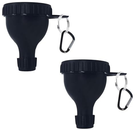 Hebterrka 2-pack proteinpulver behållare med minitratt, bärbar proteintratt med nyckelring